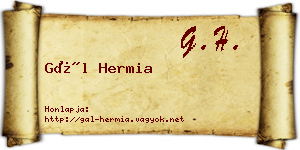 Gál Hermia névjegykártya